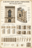 Fanlight, Transom and Heraldic Ornament CAD Details