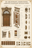Fanlight, Transom and Heraldic Ornament CAD Details