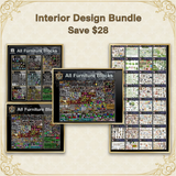 Interior Design Bundle - CAD & PSD Collection Cover