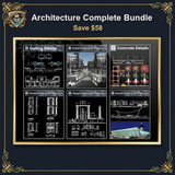 Architecture Complete Bundle - CAD Drawings Collection