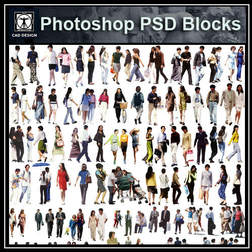 Photoshop PSD People Blocks 2 - CAD Design | Download CAD Drawings | AutoCAD Blocks | AutoCAD Symbols | CAD Drawings | Architecture Details│Landscape Details | See more about AutoCAD, Cad Drawing and Architecture Details