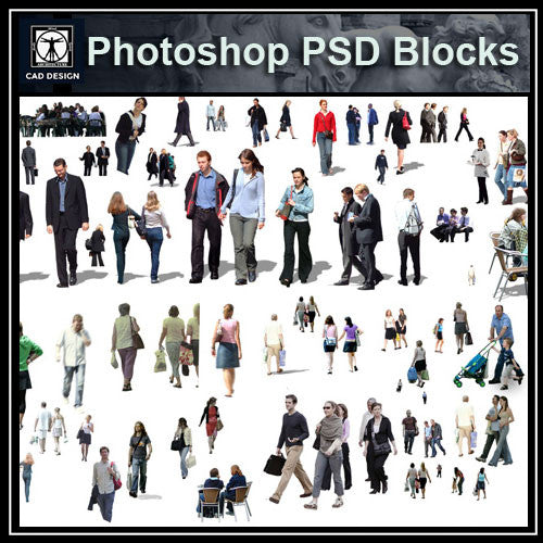 Photoshop PSD People Blocks 3 - CAD Design | Download CAD Drawings | AutoCAD Blocks | AutoCAD Symbols | CAD Drawings | Architecture Details│Landscape Details | See more about AutoCAD, Cad Drawing and Architecture Details