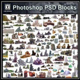 Photoshop PSD Landscape Stone 4 - CAD Design | Download CAD Drawings | AutoCAD Blocks | AutoCAD Symbols | CAD Drawings | Architecture Details│Landscape Details | See more about AutoCAD, Cad Drawing and Architecture Details