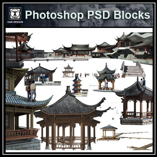 Photoshop PSD Chinese Pavilion 4 - CAD Design | Download CAD Drawings | AutoCAD Blocks | AutoCAD Symbols | CAD Drawings | Architecture Details│Landscape Details | See more about AutoCAD, Cad Drawing and Architecture Details