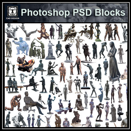 Photoshop PSD Landscape Statue 4 - CAD Design | Download CAD Drawings | AutoCAD Blocks | AutoCAD Symbols | CAD Drawings | Architecture Details│Landscape Details | See more about AutoCAD, Cad Drawing and Architecture Details