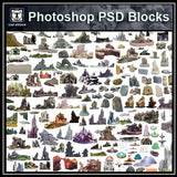 Photoshop PSD Landscape Stone 5 - CAD Design | Download CAD Drawings | AutoCAD Blocks | AutoCAD Symbols | CAD Drawings | Architecture Details│Landscape Details | See more about AutoCAD, Cad Drawing and Architecture Details