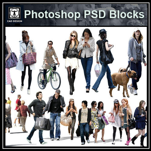 Photoshop PSD People Blocks 6 - CAD Design | Download CAD Drawings | AutoCAD Blocks | AutoCAD Symbols | CAD Drawings | Architecture Details│Landscape Details | See more about AutoCAD, Cad Drawing and Architecture Details