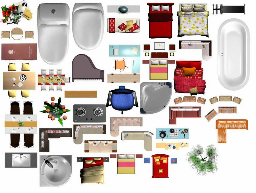 Photoshop PSD Blocks -Interior Design Blocks | CAD Download – CAD ...