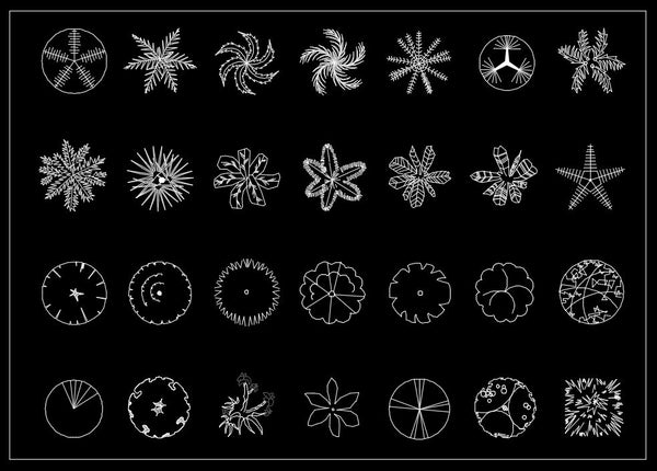 Autocad Landscape Symbols ☆Residential Landscape CAD Drawings V.1