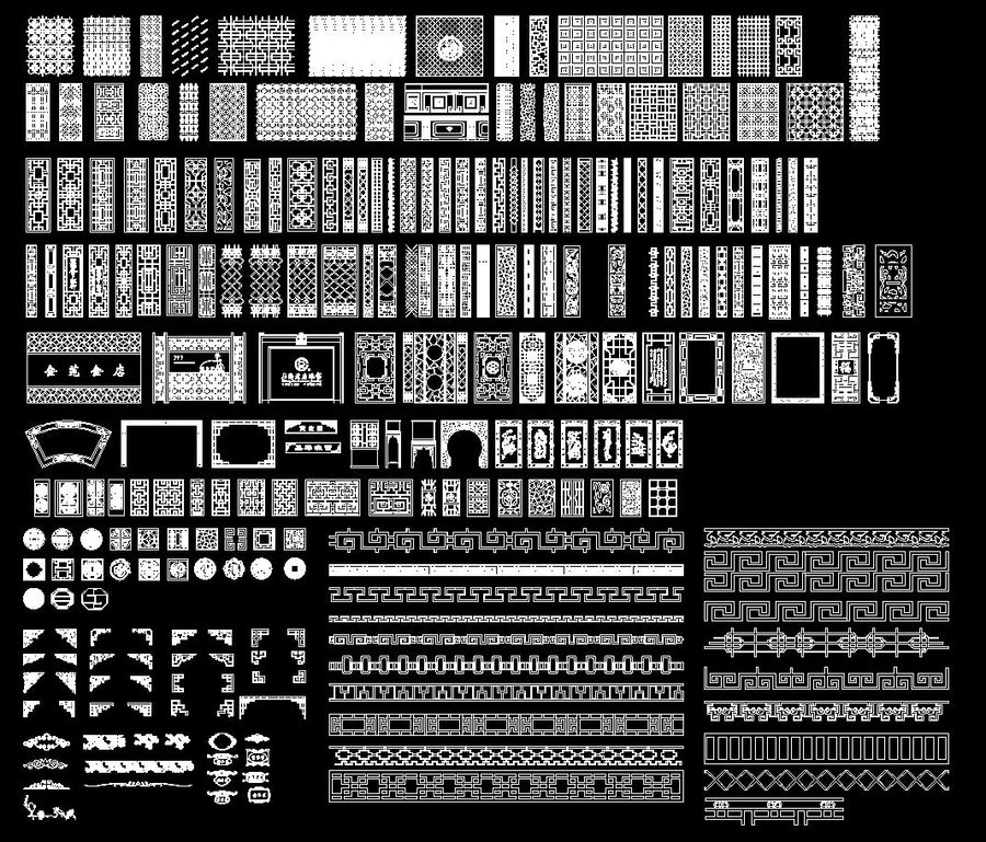 Chinese carved 2 | CAD Download – CAD Design | Free CAD Blocks,Drawings ...