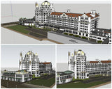 💎【Sketchup Architecture 3D Projects】Blenheim Hotel Sketchup 3D Models - CAD Design | Download CAD Drawings | AutoCAD Blocks | AutoCAD Symbols | CAD Drawings | Architecture Details│Landscape Details | See more about AutoCAD, Cad Drawing and Architecture Details