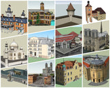 💎【Sketchup Architecture 3D Projects】European Classical Architecture Sketchup 3D Models V3 - CAD Design | Download CAD Drawings | AutoCAD Blocks | AutoCAD Symbols | CAD Drawings | Architecture Details│Landscape Details | See more about AutoCAD, Cad Drawing and Architecture Details
