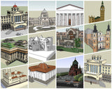 💎【Sketchup Architecture 3D Projects】European Classical Architecture Sketchup 3D Models V1 - CAD Design | Download CAD Drawings | AutoCAD Blocks | AutoCAD Symbols | CAD Drawings | Architecture Details│Landscape Details | See more about AutoCAD, Cad Drawing and Architecture Details