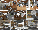 💎【Sketchup Architecture 3D Projects】Bakery Sketchup 3D Models - CAD Design | Download CAD Drawings | AutoCAD Blocks | AutoCAD Symbols | CAD Drawings | Architecture Details│Landscape Details | See more about AutoCAD, Cad Drawing and Architecture Details