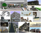 💎【Sketchup Architecture 3D Projects】15 Types of Commercial Street Design Sketchup Model V5 - CAD Design | Download CAD Drawings | AutoCAD Blocks | AutoCAD Symbols | CAD Drawings | Architecture Details│Landscape Details | See more about AutoCAD, Cad Drawing and Architecture Details