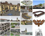 💎【Sketchup Architecture 3D Projects】15 Types of Commercial Street Design Sketchup Model V1 - CAD Design | Download CAD Drawings | AutoCAD Blocks | AutoCAD Symbols | CAD Drawings | Architecture Details│Landscape Details | See more about AutoCAD, Cad Drawing and Architecture Details