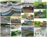 💎【Sketchup Architecture 3D Projects】15 Types of Plaza Landscape Sketchup Model V1 - CAD Design | Download CAD Drawings | AutoCAD Blocks | AutoCAD Symbols | CAD Drawings | Architecture Details│Landscape Details | See more about AutoCAD, Cad Drawing and Architecture Details