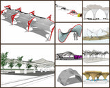 💎【Sketchup Architecture 3D Projects】10 Types of Creative landscape structure Sketchup 3D Models V3 - CAD Design | Download CAD Drawings | AutoCAD Blocks | AutoCAD Symbols | CAD Drawings | Architecture Details│Landscape Details | See more about AutoCAD, Cad Drawing and Architecture Details