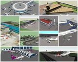 💎【Sketchup Architecture 3D Projects】10 Types of Airport Design Sketchup 3D Models V2 - CAD Design | Download CAD Drawings | AutoCAD Blocks | AutoCAD Symbols | CAD Drawings | Architecture Details│Landscape Details | See more about AutoCAD, Cad Drawing and Architecture Details