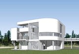 Sketchup 3D Architecture models- Saltzman House(Richard Meier) - CAD Design | Download CAD Drawings | AutoCAD Blocks | AutoCAD Symbols | CAD Drawings | Architecture Details│Landscape Details | See more about AutoCAD, Cad Drawing and Architecture Details