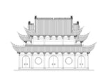 Chinese Architecture CAD Drawings-Stage, ancestral hall - CAD Design | Download CAD Drawings | AutoCAD Blocks | AutoCAD Symbols | CAD Drawings | Architecture Details│Landscape Details | See more about AutoCAD, Cad Drawing and Architecture Details