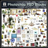 Free Photoshop PSD Blocks-Home Decoration & Home Accessories - CAD Design | Download CAD Drawings | AutoCAD Blocks | AutoCAD Symbols | CAD Drawings | Architecture Details│Landscape Details | See more about AutoCAD, Cad Drawing and Architecture Details