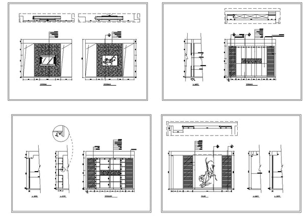 Interior Design CAD Design,Details,Elevation | CAD Download – CAD ...