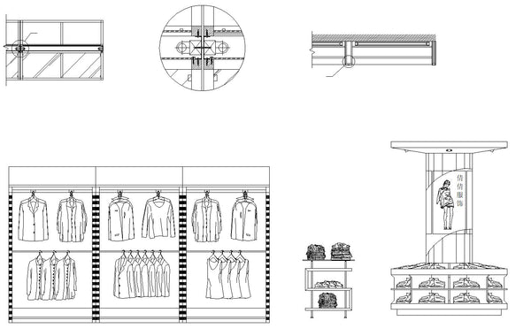 Store CAD Design Elevation,Details Elevation Bundle】@Shopping centers ...