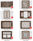 【Sketchup 3D Models】24 Types of Chinese Door & Windows  Sketchup models V.2 - CAD Design | Download CAD Drawings | AutoCAD Blocks | AutoCAD Symbols | CAD Drawings | Architecture Details│Landscape Details | See more about AutoCAD, Cad Drawing and Architecture Details