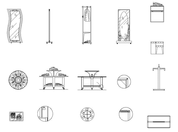 Store CAD Design Elevation,Details Elevation Bundle】@Shopping centers ...