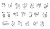 ★【All Gym,Fitness equipment CAD Blocks Bundle-Gymnasium, sports hall, gym, fitness equipment, weightlifting, dumbbells, yoga, treadmill, stepper】@Gem CAD Blocks,Autocad Blocks,Drawings,CAD Details - CAD Design | Download CAD Drawings | AutoCAD Blocks | AutoCAD Symbols | CAD Drawings | Architecture Details│Landscape Details | See more about AutoCAD, Cad Drawing and Architecture Details