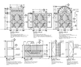 Steel door and window - CAD Design | Download CAD Drawings | AutoCAD Blocks | AutoCAD Symbols | CAD Drawings | Architecture Details│Landscape Details | See more about AutoCAD, Cad Drawing and Architecture Details