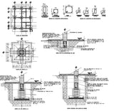 Structure detail in concrete slab - CAD Design | Download CAD Drawings | AutoCAD Blocks | AutoCAD Symbols | CAD Drawings | Architecture Details│Landscape Details | See more about AutoCAD, Cad Drawing and Architecture Details