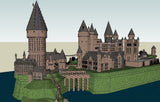 European Castle & Church 3D Models-Sketchup 3D Models(Best Recommanded!!) - CAD Design | Download CAD Drawings | AutoCAD Blocks | AutoCAD Symbols | CAD Drawings | Architecture Details│Landscape Details | See more about AutoCAD, Cad Drawing and Architecture Details