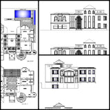 ★【Villa CAD Design,Details Project V.18】Chateau,Manor,Mansion,Villa@Autocad Blocks,Drawings,CAD Details,Elevation - CAD Design | Download CAD Drawings | AutoCAD Blocks | AutoCAD Symbols | CAD Drawings | Architecture Details│Landscape Details | See more about AutoCAD, Cad Drawing and Architecture Details