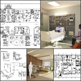 ★【Hospital, Medical equipment, ward equipment, Hospital beds,Hospital design,Treatment room CAD Design Drawings V.2】@Autocad Blocks,Drawings,CAD Details,Elevation - CAD Design | Download CAD Drawings | AutoCAD Blocks | AutoCAD Symbols | CAD Drawings | Architecture Details│Landscape Details | See more about AutoCAD, Cad Drawing and Architecture Details