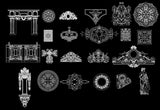 Over 1000+ Architecture Ornamental Elements(Best Collections!!) - CAD Design | Download CAD Drawings | AutoCAD Blocks | AutoCAD Symbols | CAD Drawings | Architecture Details│Landscape Details | See more about AutoCAD, Cad Drawing and Architecture Details
