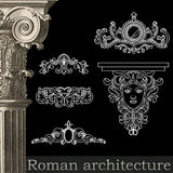 Free Decorative Elements V4 - CAD Design | Download CAD Drawings | AutoCAD Blocks | AutoCAD Symbols | CAD Drawings | Architecture Details│Landscape Details | See more about AutoCAD, Cad Drawing and Architecture Details