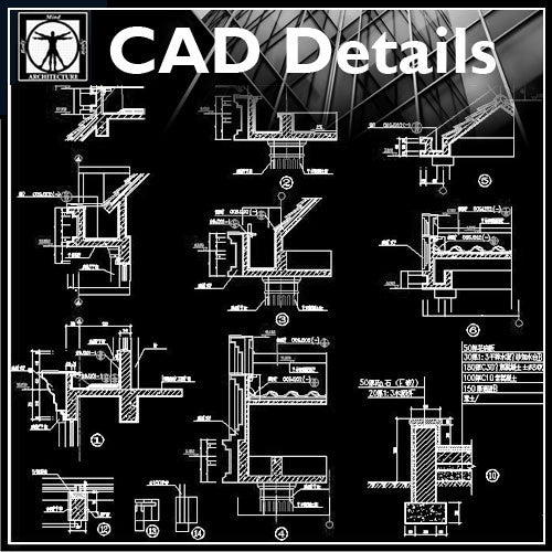 Architecture Details Collection - CAD Design | Download CAD Drawings | AutoCAD Blocks | AutoCAD Symbols | CAD Drawings | Architecture Details│Landscape Details | See more about AutoCAD, Cad Drawing and Architecture Details