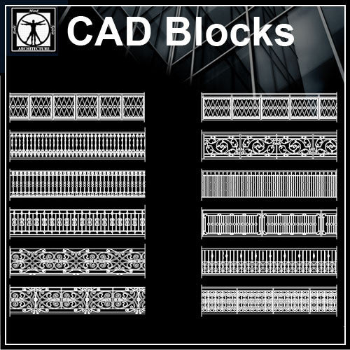 Free  Wrought  Iron 2 - CAD Design | Download CAD Drawings | AutoCAD Blocks | AutoCAD Symbols | CAD Drawings | Architecture Details│Landscape Details | See more about AutoCAD, Cad Drawing and Architecture Details