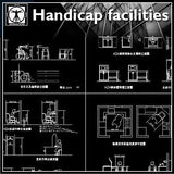 Handicap facilities - CAD Design | Download CAD Drawings | AutoCAD Blocks | AutoCAD Symbols | CAD Drawings | Architecture Details│Landscape Details | See more about AutoCAD, Cad Drawing and Architecture Details