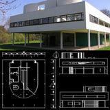 Villa Savoye - Le corbusier-Autocad Drawings download - CAD Design | Download CAD Drawings | AutoCAD Blocks | AutoCAD Symbols | CAD Drawings | Architecture Details│Landscape Details | See more about AutoCAD, Cad Drawing and Architecture Details