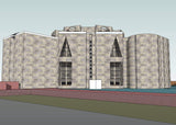 Sketchup 3D Architecture models- National Assembly Building of Bangladesh(Louis Kahn ) - CAD Design | Download CAD Drawings | AutoCAD Blocks | AutoCAD Symbols | CAD Drawings | Architecture Details│Landscape Details | See more about AutoCAD, Cad Drawing and Architecture Details