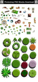 Hand-painted PSD Landscape Blocks 4 - CAD Design | Download CAD Drawings | AutoCAD Blocks | AutoCAD Symbols | CAD Drawings | Architecture Details│Landscape Details | See more about AutoCAD, Cad Drawing and Architecture Details