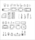 ★【Sanitary ware related items Autocad Blocks Collections】All kinds of Sanitary ware CAD Blocks - CAD Design | Download CAD Drawings | AutoCAD Blocks | AutoCAD Symbols | CAD Drawings | Architecture Details│Landscape Details | See more about AutoCAD, Cad Drawing and Architecture Details