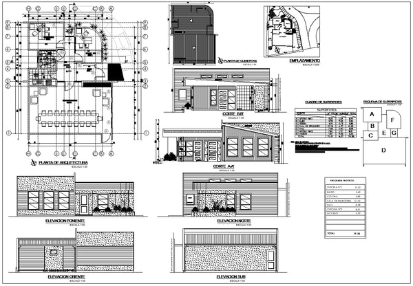 Autocad Business Example Office, Commercial building, mixed business | CAD Download – CAD Design ...
