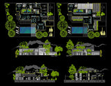 Modern residence bungalows - CAD Design | Download CAD Drawings | AutoCAD Blocks | AutoCAD Symbols | CAD Drawings | Architecture Details│Landscape Details | See more about AutoCAD, Cad Drawing and Architecture Details