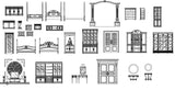 Furniture Block,elevation,details - CAD Design | Download CAD Drawings | AutoCAD Blocks | AutoCAD Symbols | CAD Drawings | Architecture Details│Landscape Details | See more about AutoCAD, Cad Drawing and Architecture Details