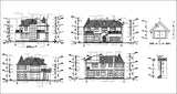Villa Design CAD Drawings V17 - CAD Design | Download CAD Drawings | AutoCAD Blocks | AutoCAD Symbols | CAD Drawings | Architecture Details│Landscape Details | See more about AutoCAD, Cad Drawing and Architecture Details