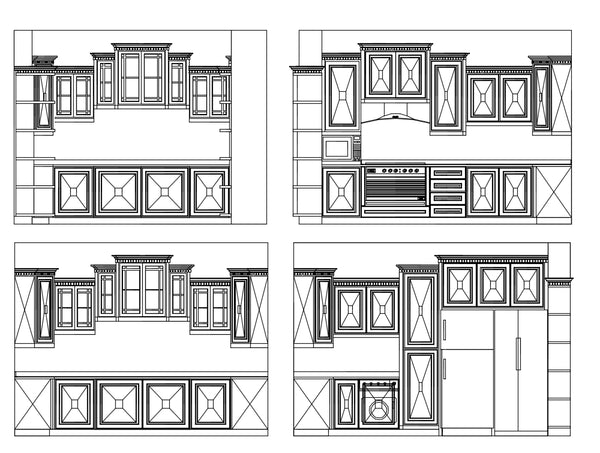 Kitchen Elevation Design - CAD Design | Download CAD Drawings | AutoCAD Blocks | AutoCAD Symbols | CAD Drawings | Architecture Details│Landscape Details | See more about AutoCAD, Cad Drawing and Architecture Details